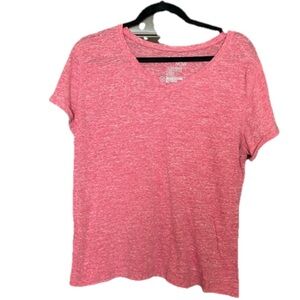 Danskin Now Orange Pink Short Sleeve Tee Size XL